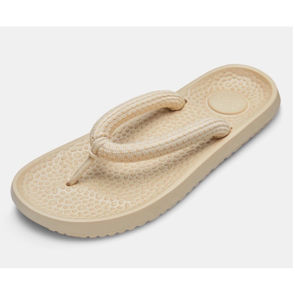 Allbirds Size W12M10 Sugar Zeffer 2 Flip Flop Sandals Lux Beige Sweet Foam EVA